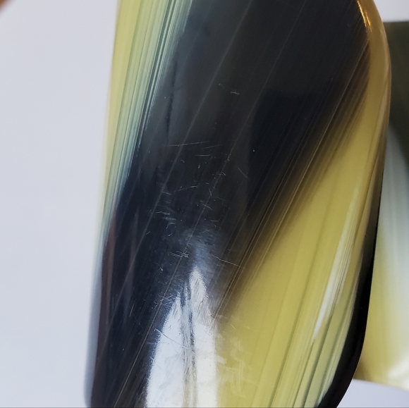 Tory Burch Limited Edition Logo Tortoise Shell Resin Bracelet Cuff Band - Picture 4 of 7